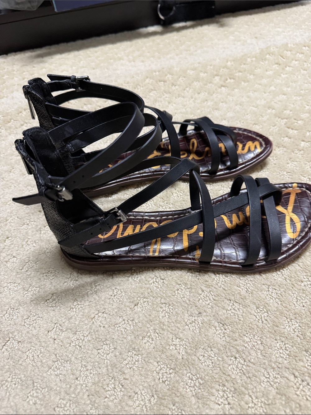 Black Sam Edelman Strappy Women’s Sandals  size 9 1/2
